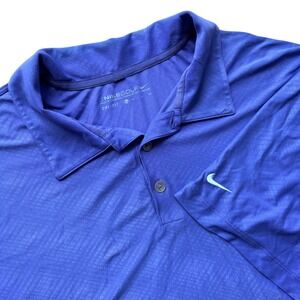Nike Golf Dri-FIT Polo Shirt Mens Extra Large XL Purple Athletic Lightweight